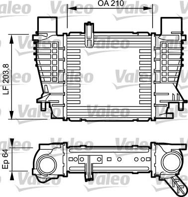 Radiator intercooler RENAULT CLIO II BB0/1/2 CB0/1/2 VALEO 817999