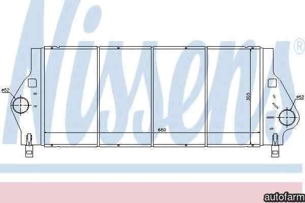Radiator intercooler RENAULT LAGUNA I Grandtour K56 Producator NISSENS 96799