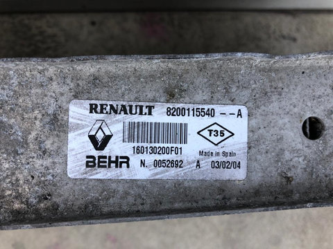 Radiator intercooler Renault Megane 2 8200115540--A