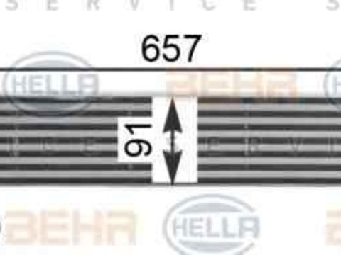 Radiator intercooler RENAULT MEGANE III hatchback BZ0 HELLA 8ML 376 760-761