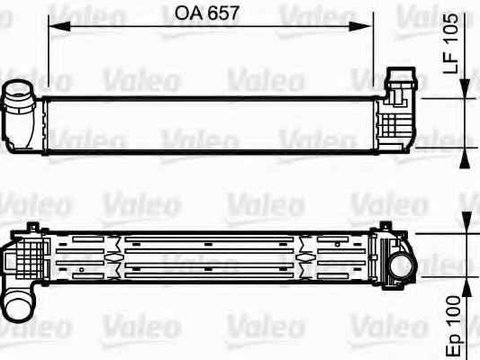 Radiator intercooler RENAULT MEGANE III hatchback BZ0 VALEO 818869