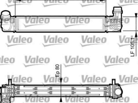 Radiator intercooler RENAULT MEGANE III hatchback BZ0 VALEO 818270