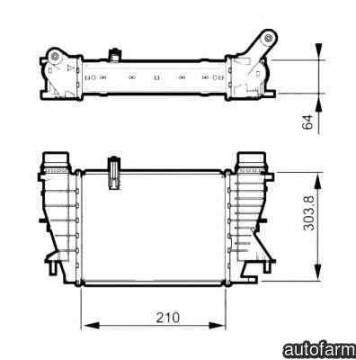 Radiator intercooler RENAULT MODUS / GRAND MODUS (