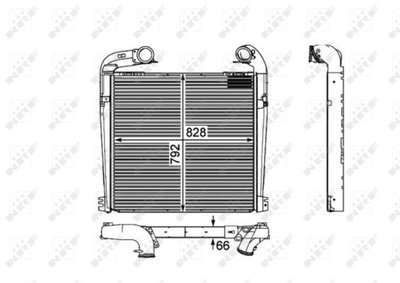 Radiator intercooler SCANIA PGRT - series NRF 3089