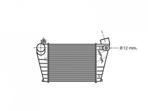 Radiator intercooler SKODA OCTAVIA 1 / 2 1996->2010 pentru 1.8 T-110 KW