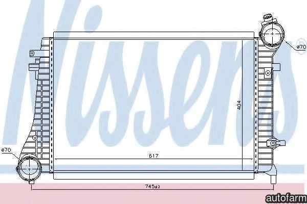 Radiator intercooler SKODA OCTAVIA 1Z3 NISSENS 96619