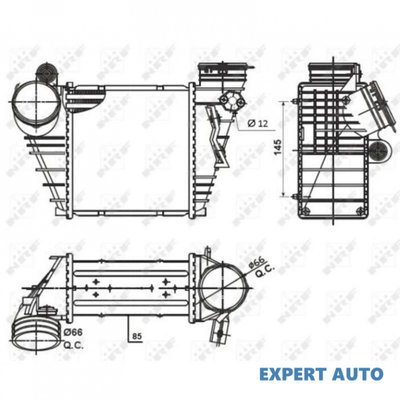 Radiator intercooler Skoda OCTAVIA Combi (1U5) 199