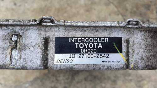 Radiator intercooler Toyota Auris, 2.0 d