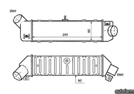 Radiator intercooler VW CADDY II combi 9K9B NRF 30413