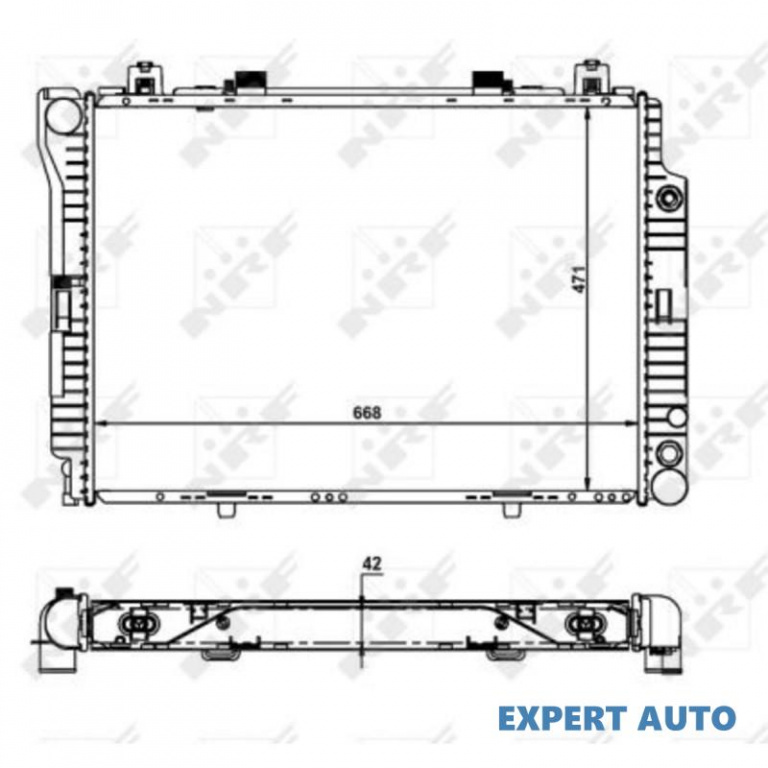 Radiator lichid racire Mercedes S-CLASS (W140) 1991-1998 #2 01063001