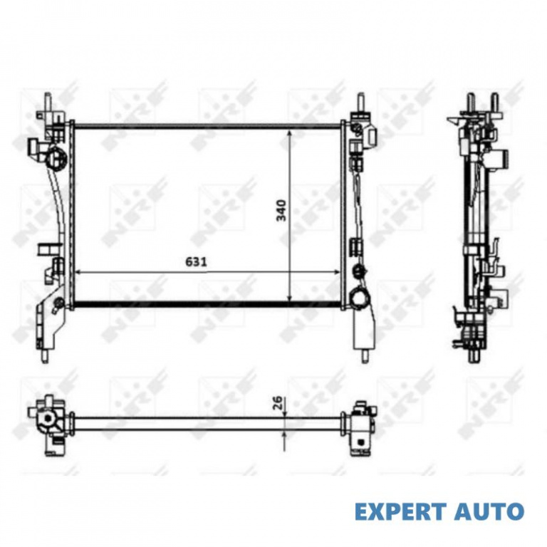 Radiator lichid racire Peugeot BIPPER (AA_) 2008-2016 #2 109409