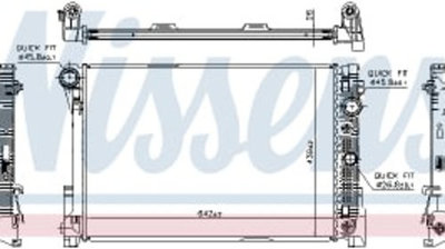 Radiator motor MERCEDES C (C204), C (W204), C T-MO