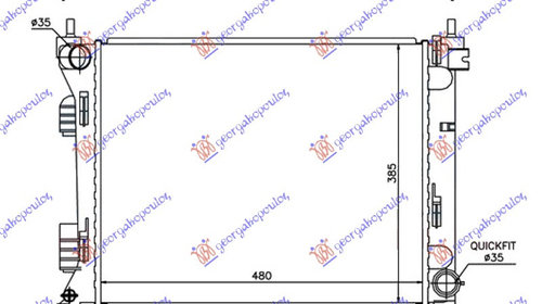 Radiator motorina HYUNDAI ACCENT 11-14 (