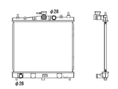 Radiator nissan micra an fab 03-05 . produs nou