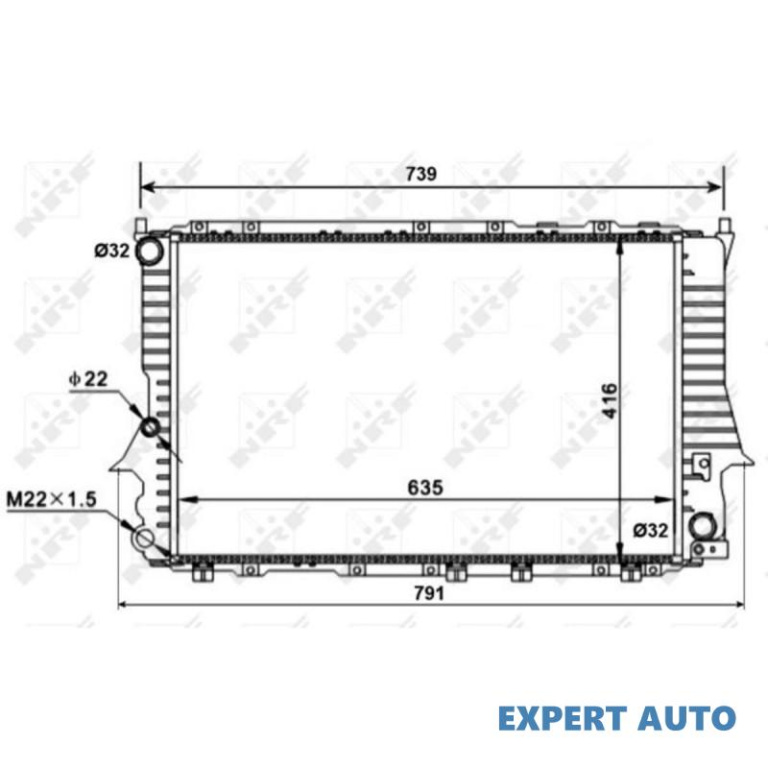 Radiator racire Audi AUDI A6 (4A, C4) 1994-1997 #2 03002081