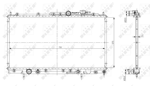 Radiator racire cu apa MITSUBISHI GALANT VI EA NRF NRF 56078