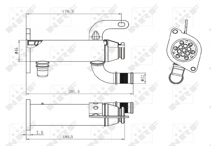 Radiator Racire EGR Recirculare Gaze For