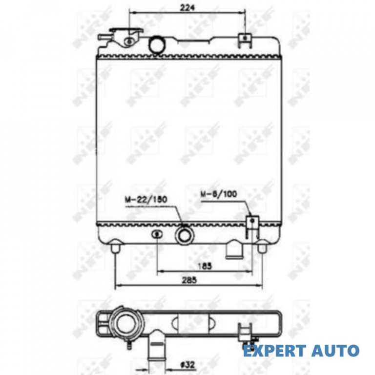 Radiator racire Fiat PANDA (141A_) 1980-2004 #8 01042053