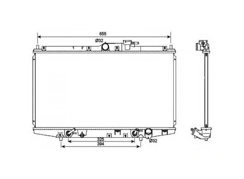 Radiator racire Honda Accord Mk VII hatchback (CH) 1999-2002, Honda Accord Mk VII (CG, CK) 1997-2003