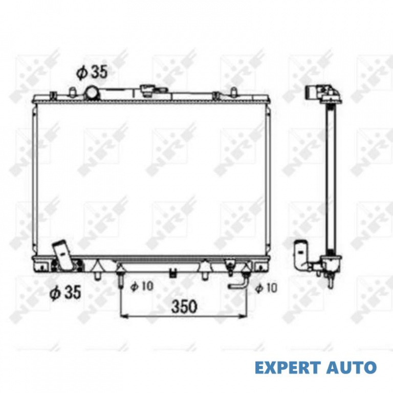 Radiator racire Mitsubishi PAJERO/SHOGUN II (V3_W, V2_W, V4_W) 1990-1999 #8 32002157