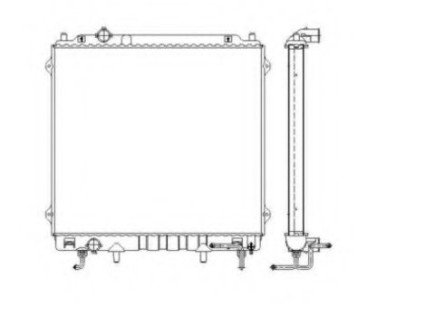 Radiator racire motor 53479 NRF pentru Hyundai Terracan