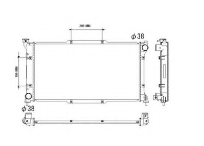 Radiator racire motor 53512 NRF