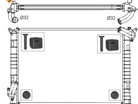 Radiator racire motor 53808 NRF