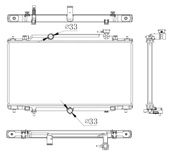 Radiator, racire motor (550012 NRF) MAZD