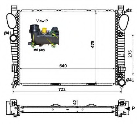 Radiator racire motor 58366 NRF pentru Mercedes-benz Cl-class Mercedes-benz S-class Mercedes-benz Sl