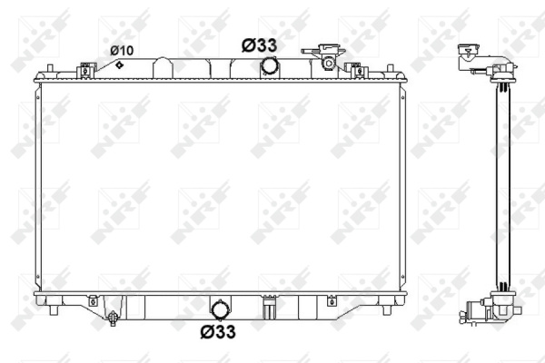 Radiator, racire motor (58416 NRF) MAZDA CX-5