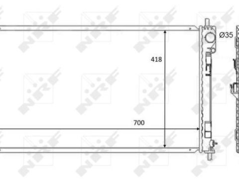 Radiator racire motor 59089 NRF