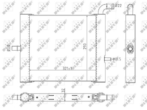 Radiator racire motor 59176 NRF pentru Land rover Range rover Land rover Discovery