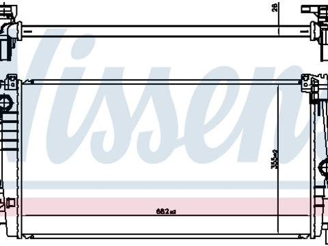 Radiator racire motor 606247 NISSENS pentru Bmw Seria 2