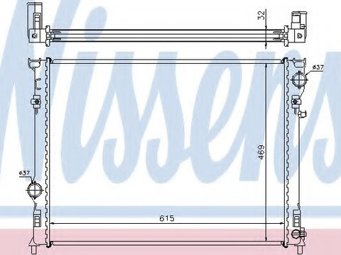 Radiator racire motor 61014A NISSENS