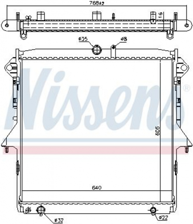 Radiator racire motor 69245 NISSENS pentru Ford Ranger