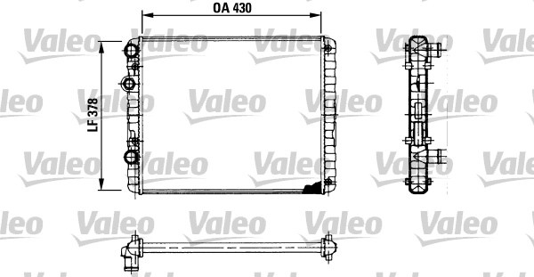 Radiator, racire motor (730956 VALEO) SEAT,VW