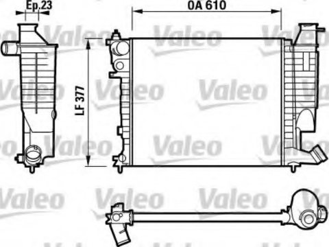 Radiator racire motor 732535 VALEO pentru CitroEn Zx Peugeot 306 CitroEn Xsara