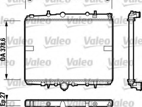 Radiator racire motor 732599 VALEO pentru Peugeot 406 Peugeot 607 CitroEn C5