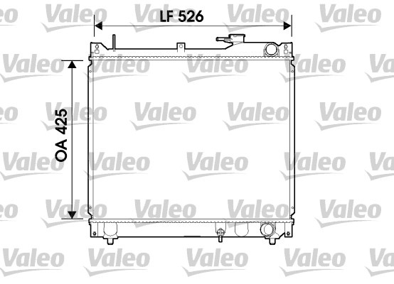 Radiator, racire motor (734162 VALEO) SUZUKI