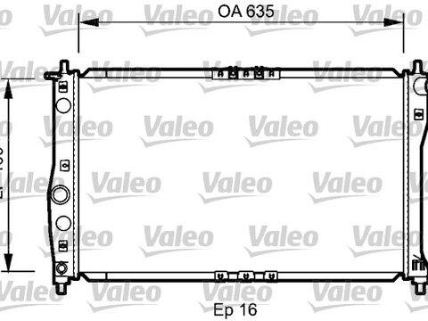 Radiator, racire motor (734248 VALEO) DAEWOO