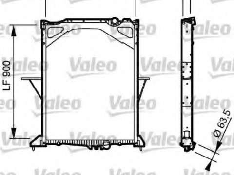 Radiator racire motor 735017 VALEO pentru Volvo Fm