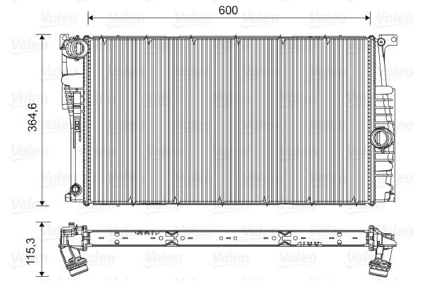 Radiator racire motor 735453 VALEO pentr