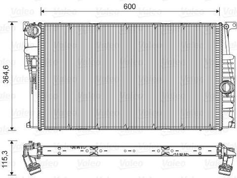 Radiator racire motor 735454 VALEO pentru Bmw Seria 1 Bmw Seria 3 Bmw Seria 4 Bmw Seria 2 Bmw I3