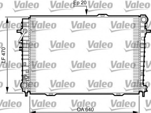 Radiator racire motor 735507 VALEO pentru Kia Sportage