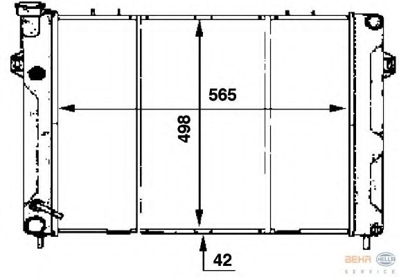 Radiator racire motor 8MK 376 707-361 HELLA