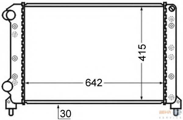 Radiator racire motor 8MK 376 724-791 HELLA pentru Fiat Doblo