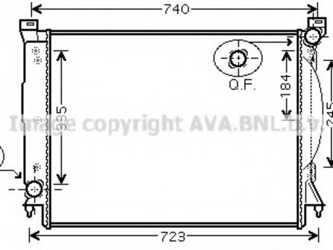 Radiator racire motor AIA2245 AVA QUALITY COOLING pentru Audi A4