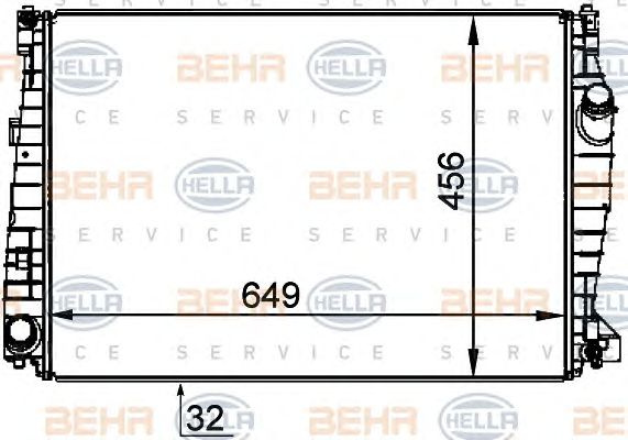 Radiator racire motor ALFA ROMEO 159/SPIDER - Cod 