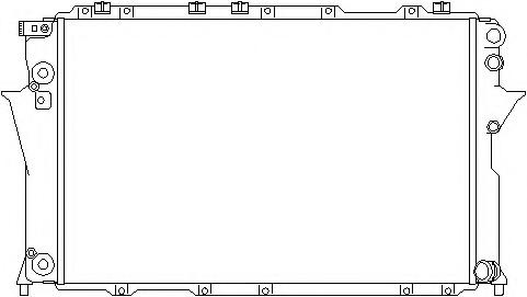 Radiator, racire motor AUDI 100 limuzina (4A, C4), AUDI 100 Avant (4A, C4), AUDI A6 limuzina (4A, C4) - TOPRAN 105 743