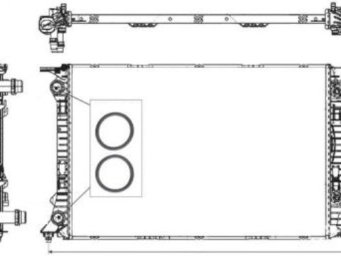Radiator racire motor Audi A4 (8k2, B8), A5 (8t3), A6 (4g2, C7, 4gc) Q3 (8u), Q5 (8r), Seat Exeo (3r2)